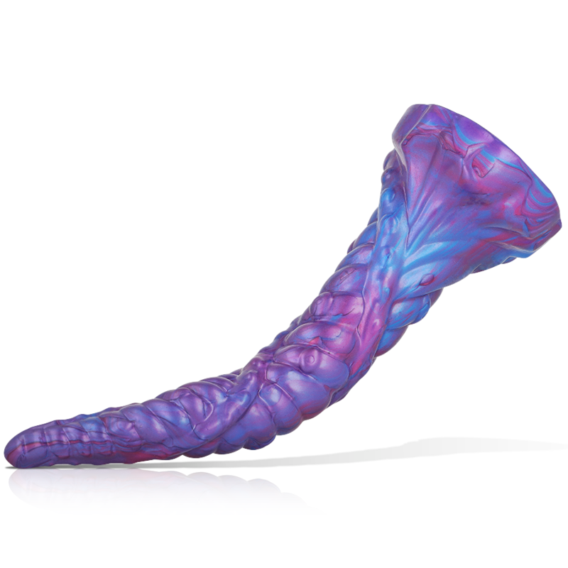 EPIC NOKKEN dildo inspired by Scandinavian mythological Nøkken, featuring captivating aquatic-themed design in blue and purple hues.