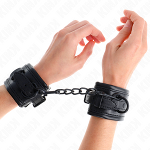 KINK - ОГРАНИЧИТЕЛИ ЗАПЯСТЬЯ ЧЕРНЫЕ РЕГУЛИРУЕМЫЕ 20-30 СМ X 6 СМ