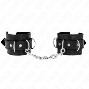 KINK - 3 D-образных кольца для фиксации запястья, регулируемые, черные, 17,5-25 см X 6 см