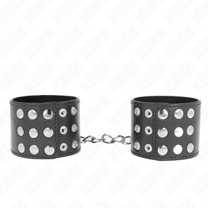 KINK - WRIST RESTRAINTS WITH SNAP FASTEN BLACK ADJUSTABLE 19-24 CM X 5.5 CM - LoveYou.lv