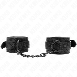 KINK - DARK LACE COVERED WRIST CUFFS ADJUSTABLE BLACK 19-26 CM - LoveYou.lv