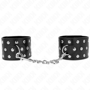 KINK - PUNK WRIST RESTRAINTS ADJUSTABLE 19-24 CM X 5.5 CM - LoveYou.lv