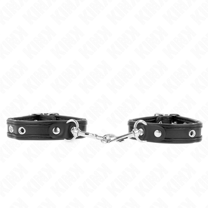 KINK - MINI BLACK WRISTBANDS WITH STUDS ADJUSTABLE 16-22 CM X 2 CM - LoveYou.lv