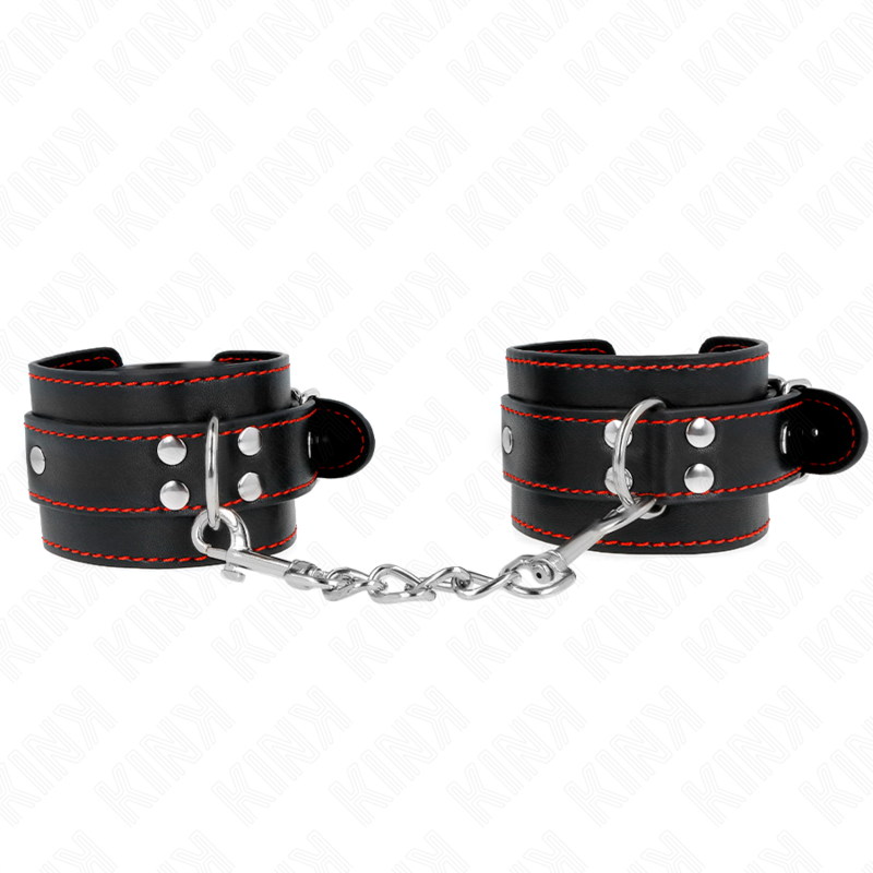KINK — ROKAS IZTURĒJI MELNI AR SARKANU ODERI REGULĒJAMU 20-28 CM X 5,5 CM