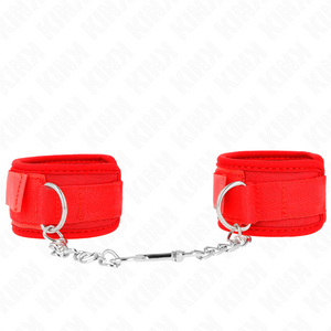 KINK - NEOPRENE WRIST RESTRAINTS RED 42 X 5 CM - LoveYou.lv