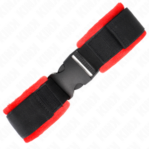 KINK - NYLON BIND HOOK&LOOP WRIST RESTRAINTS BLACK MODEL 1 AJDUSTABLE 25-35 CM X 6 CM - LoveYou.lv
