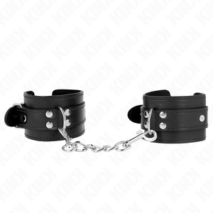 KINK - SIMPLE WRIST RESTRAINTS BLACK ADJUSTABLE 20-23 CM X 5.5 CM - LoveYou.lv