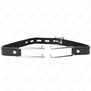 KINK - METAL HOOK GAG 11.5 CM WITH LEATHERETTE STRAP ADJUSTABLE 39-58 CM X 2 CM LoveYou.lv