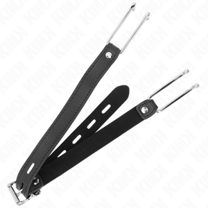 KINK - METAL HOOK GAG 11.5 CM WITH LEATHERETTE STRAP ADJUSTABLE 39-58 CM X 2 CM LoveYou.lv