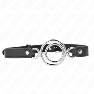KINK - GAG WITH MULTIPLE O-RINGS 5 CM BLACK 63 X 2.5 CM LoveYou.lv