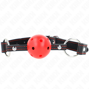 KINK - HOLLOW HARD RED BALL GAG MODEL 2 65 x 2.5 CM LoveYou.lv