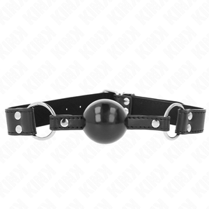 KINK - SOFT AND SOLID BALL 4 CM GAG WITH LEATHERETTE STRAP 62 x 2.5 CM ADJUSTABLE 42-58 CM LoveYou.lv