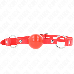 KINK - TPE BALL 4 CM GAG WITH ROJO LOCK 60 x 2 CM LoveYou.lv