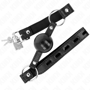 KINK - BLACK TPE BALL 4 CM GAG 60 x 2 CM LoveYou.lv