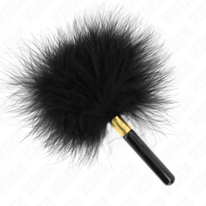 KINK - BLACK GOLD METAL TICKLE FEATHERS 18 CM LoveYou.lv