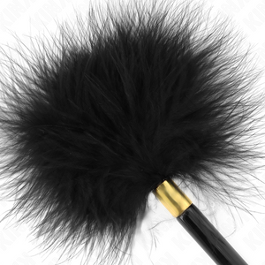 KINK - BLACK GOLD METAL TICKLE FEATHERS 18 CM LoveYou.lv