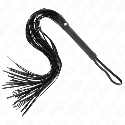 Kink - melna mīkstā PVC pātaga 70 cm