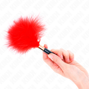 KINK - ПЕРЬЯ ДЛЯ ЩЕКОТА ИЗ КРАСНОГО ЗОЛОТА 18 СМ