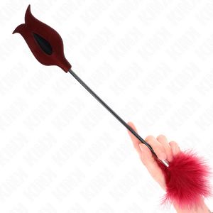 KINK - TICKLE FEATHERS WITH ROSE-SHAPED PADDLE 8 CM LoveYou.lv