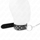 KINK - Gredzenveida kniedes siksna KAKLROTA AR JOKSTU 65 CM MELNA REGULĒJAMA 36-50 CM X 3,8 CM