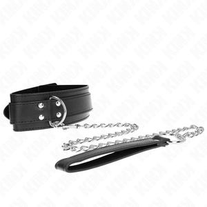 KINK - NECKLACE WITH STRAP 65 CM SILVER BUCKLES ADJUSTABLE 33-46 CM X 5.5 CM LoveYou.lv