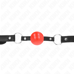 KINK - RED TPE BALL 4 CM GAG 60 x 2 CM - LoveYou.lv