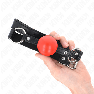 KINK - RED TPE BALL 4 CM GAG 60 x 2 CM - LoveYou.lv