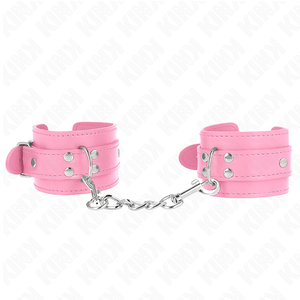 KINK - SIMPLE WRIST RESTRAINTS PINK ADJUSTABLE 20-23 CM X 5.5 CM - LoveYou.lv