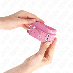 KINK - SIMPLE WRIST RESTRAINTS PINK ADJUSTABLE 20-23 CM X 5.5 CM - LoveYou.lv