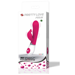 PRETTY LOVE - FLIRTATION VIBRATOR WITH FELIX STIMULATOR - LoveYou.lv