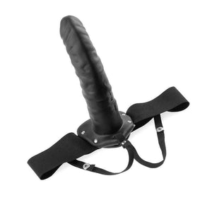 FETISH FANTASY SERIES - 19 CM HOLLOW STRAP-ON BLACK - LoveYou.lv