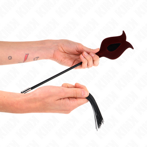 KINK - ROSE SHAPE SILICONE TASSEL WHIP 45 CM LoveYou.lv