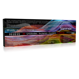 SANINEX FRAGANCE - AROMATIC INCENSE CARICIA 20 STICKS - LoveYou.lv