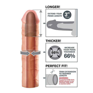 FANTASY X- TENSIONS - MEGA 3 EXTENSION FLESH - LoveYou.lv