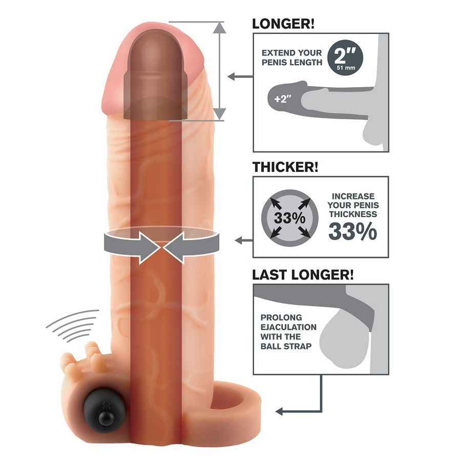 FANTASY X-TENSIONS – VIBRIERENDE REAL FEEL 2-VERLÄNGERUNG – LoveYou.lv