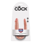 KING COCK - U-SHAPED SMALL DOUBLE TROUBLE FLESH 12.7 CM - LoveYou.lv