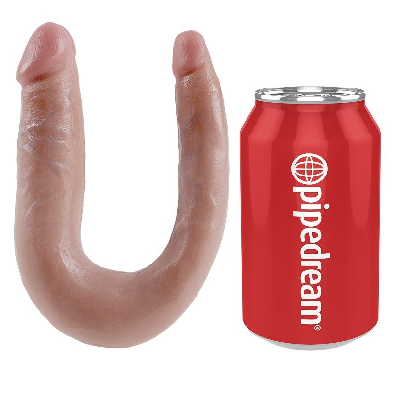 KING COCK - U-SHAPED SMALL DOUBLE TROUBLE FLESH 12.7 CM - LoveYou.lv