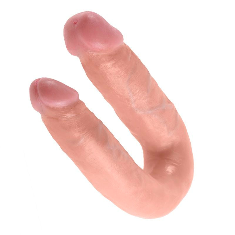 KING COCK - U-SHAPED MEDIUM DOUBLE TROUBLE FLESH 13.9 CM - LoveYou.lv