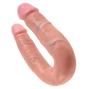 KING COCK - U-SHAPED MEDIUM DOUBLE TROUBLE FLESH 13.9 CM - LoveYou.lv