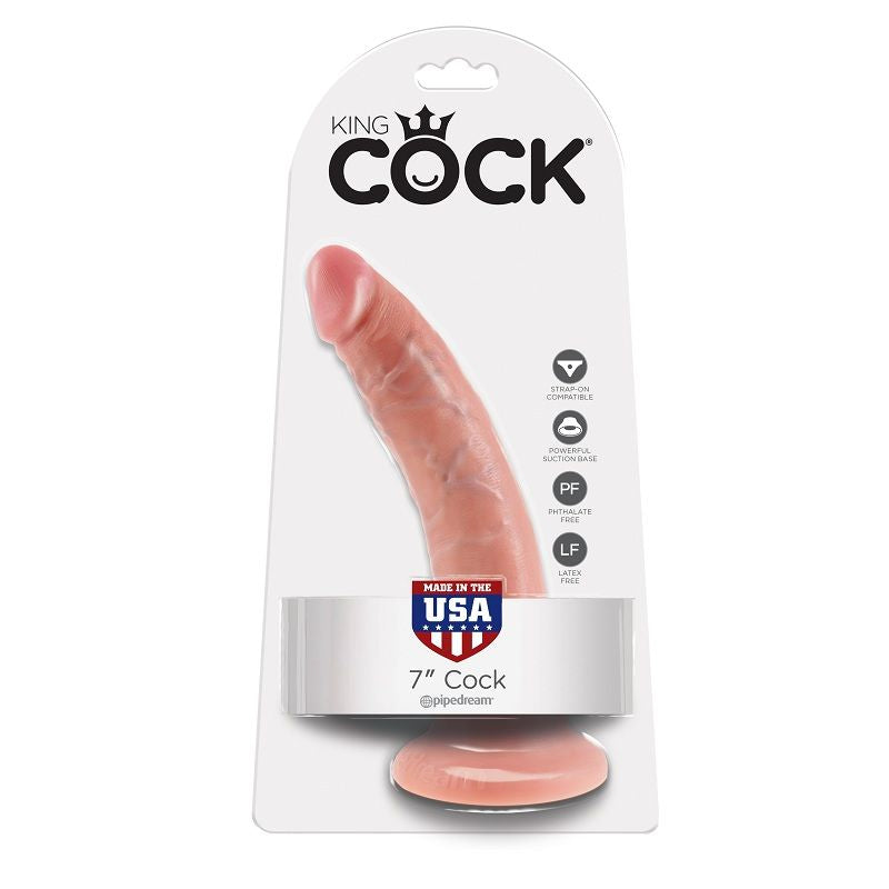 KING COCK - 7 DILDO FLESH 17.8 CM - LoveYou.lv