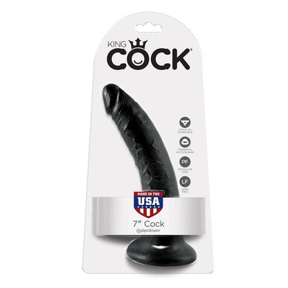 KING COCK - 7 DILDO BLACK 17.8 CM - LoveYou.lv