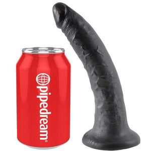 KING COCK - 7 DILDO BLACK 17.8 CM - LoveYou.lv