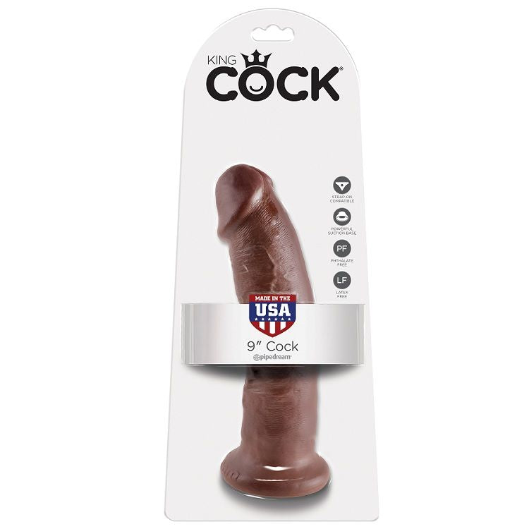 KING COCK - 9 DILDO BROWN 22.9 CM - LoveYou.lv