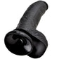 KING COCK - 9 DILDO BLACK WITH BALLS 22.9 CM - LoveYou.lv