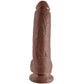 KING COCK - 9 DILDO BROWN WITH BALLS 22.9 CM - LoveYou.lv