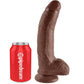 KING COCK - 9 DILDO BROWN WITH BALLS 22.9 CM - LoveYou.lv