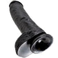 KING COCK - 10 DILDO BLACK WITH BALLS 25.4 CM - LoveYou.lv