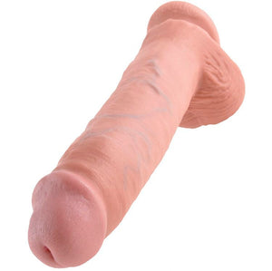 KING COCK - 11 DILDO FLESH WITH BALLS 28 CM - LoveYou.lv