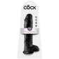 KING COCK - 11 DILDO BLACK WITH BALLS 28 CM - LoveYou.lv