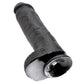 KING COCK - 11 DILDO BLACK WITH BALLS 28 CM - LoveYou.lv